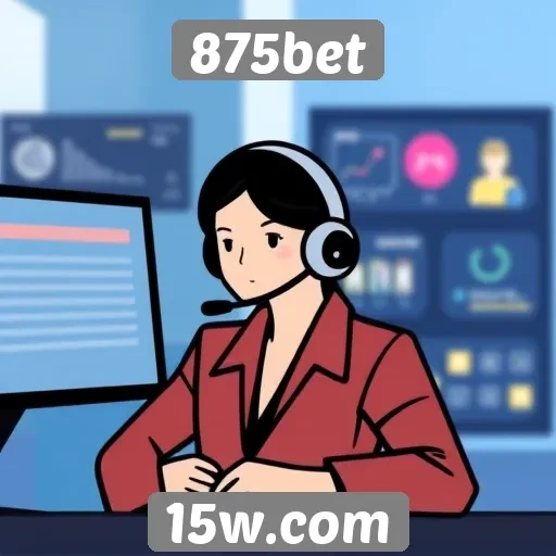 Atendimento ao cliente no site 875bet