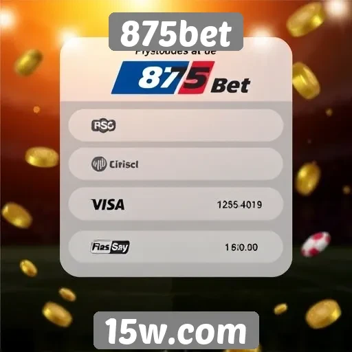 Métodos de pagamento disponíveis na 875bet